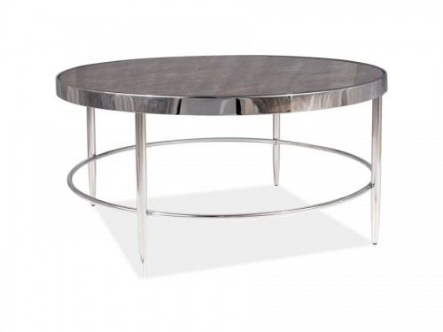 Журнальний стіл Aurora B 82x82 Signal Мармур/Хром